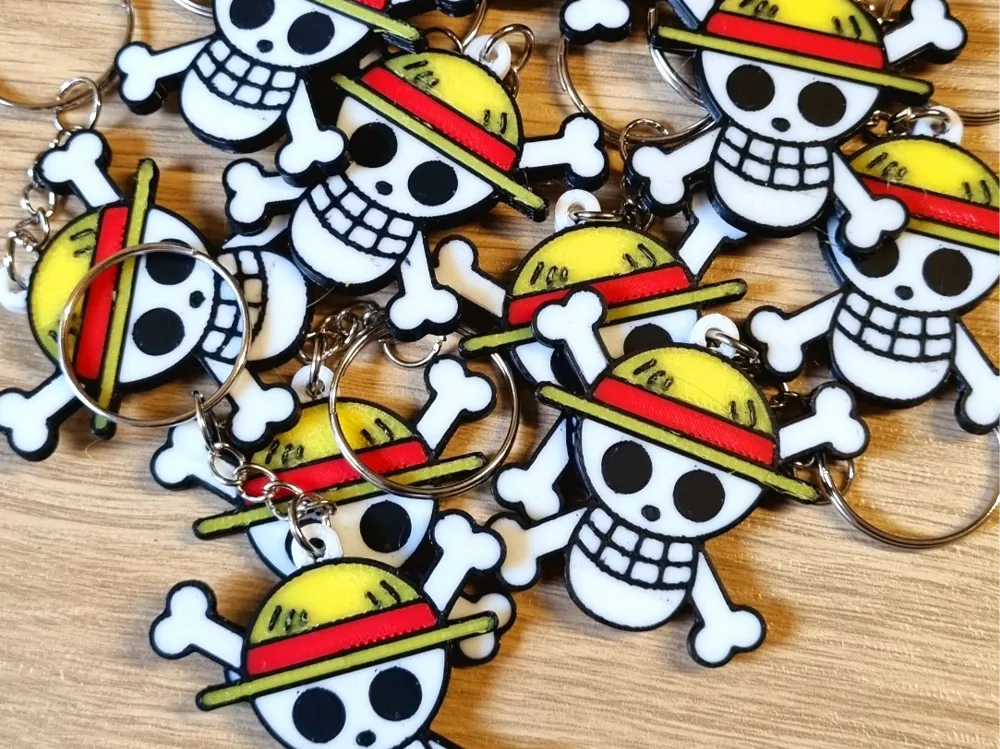 Straw Hat from One Piece Keychain - Poetic Vision