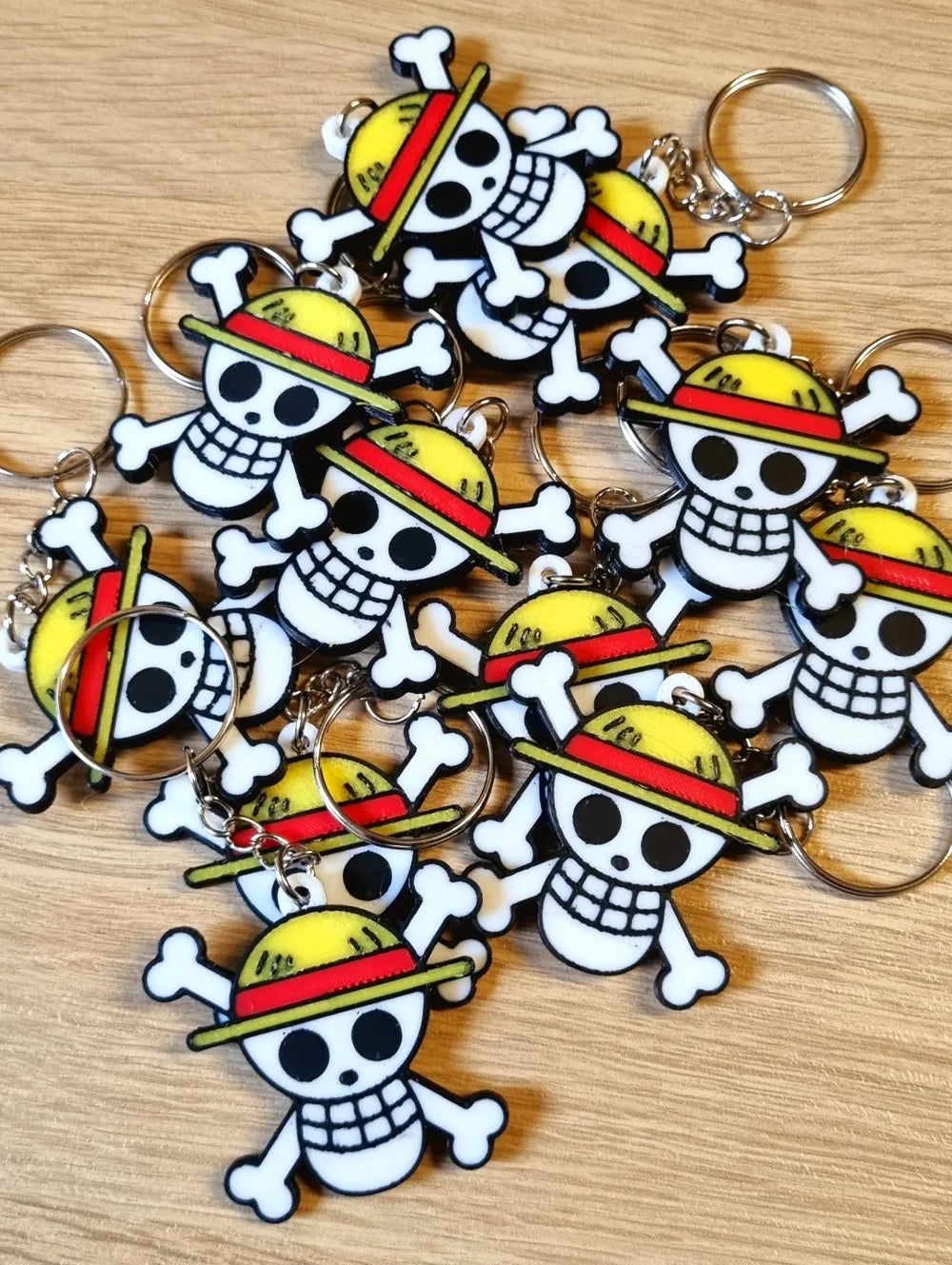 Straw Hat from One Piece Keychain - Poetic Vision
