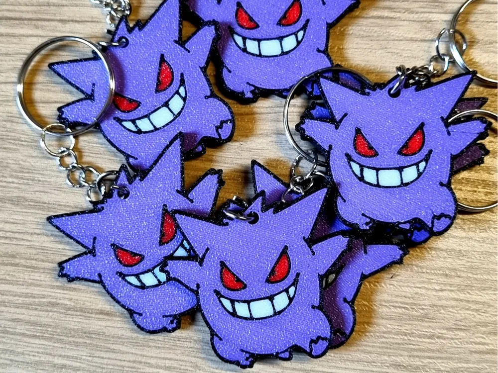Gengar Keychain 2D - Poetic Vision