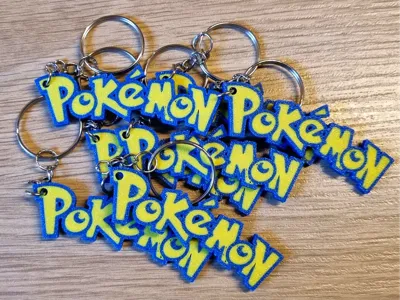 Pokémon Logo Keychain - Poetic Vision