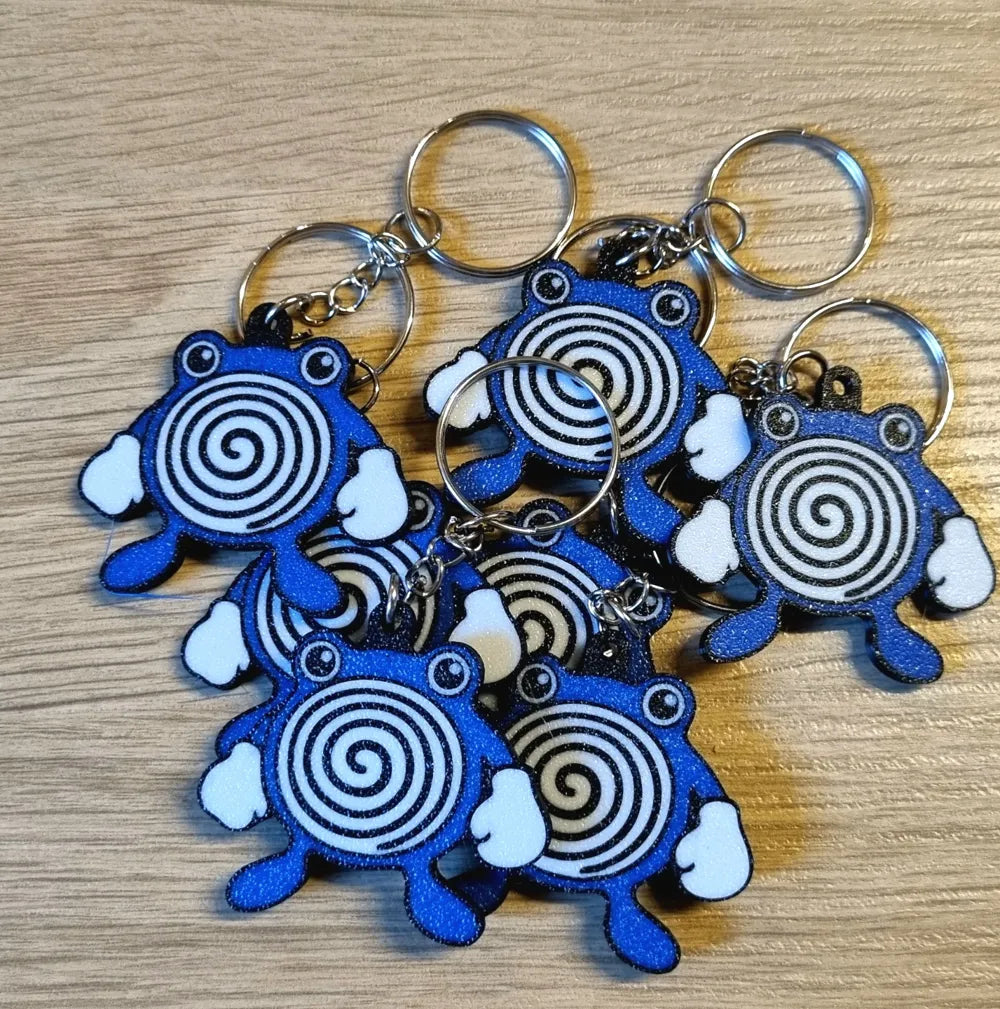 Poliwhirl Keychain - Poetic Vision