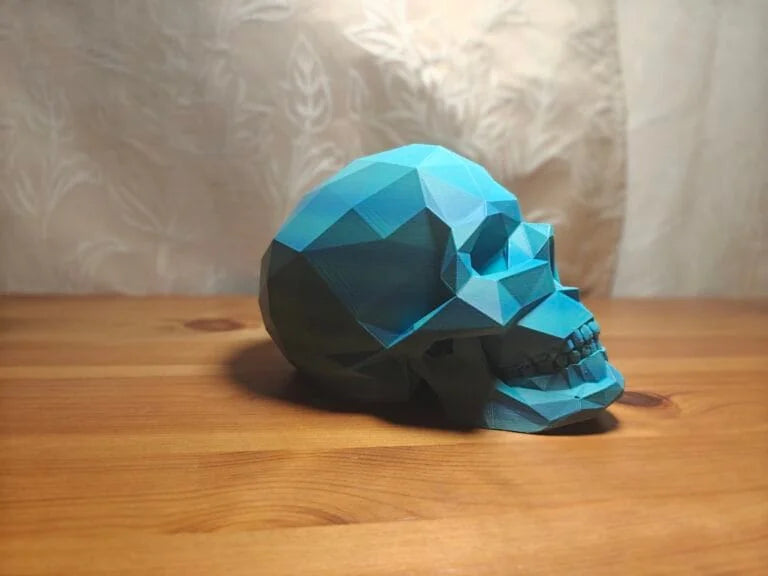 Modern Edge Art-Low Poly Skull - Poetic Vision