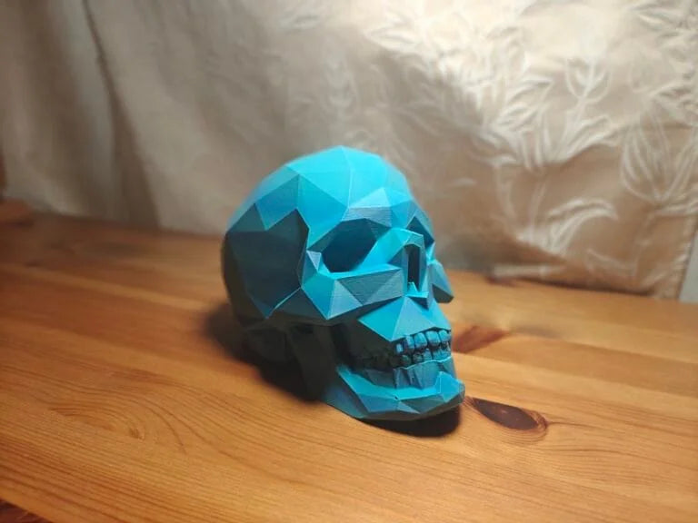 Modern Edge Art-Low Poly Skull - Poetic Vision