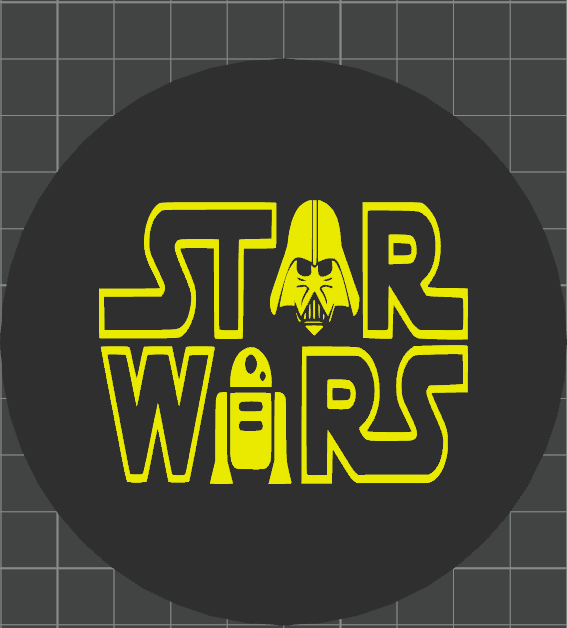 Star Wars Logo Hollow Coaster