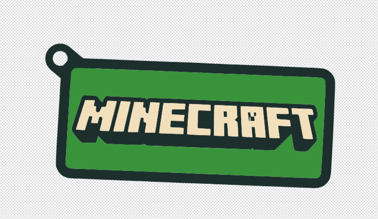 Minecraft Title Keychain