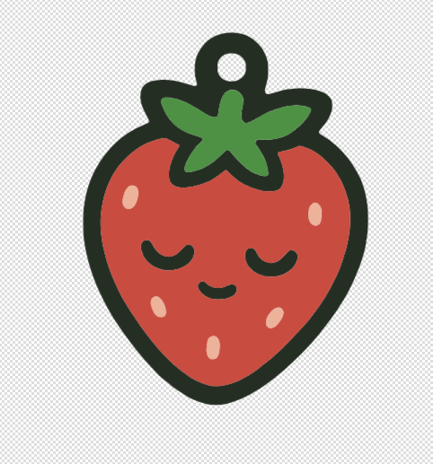 Strawberry Keychain