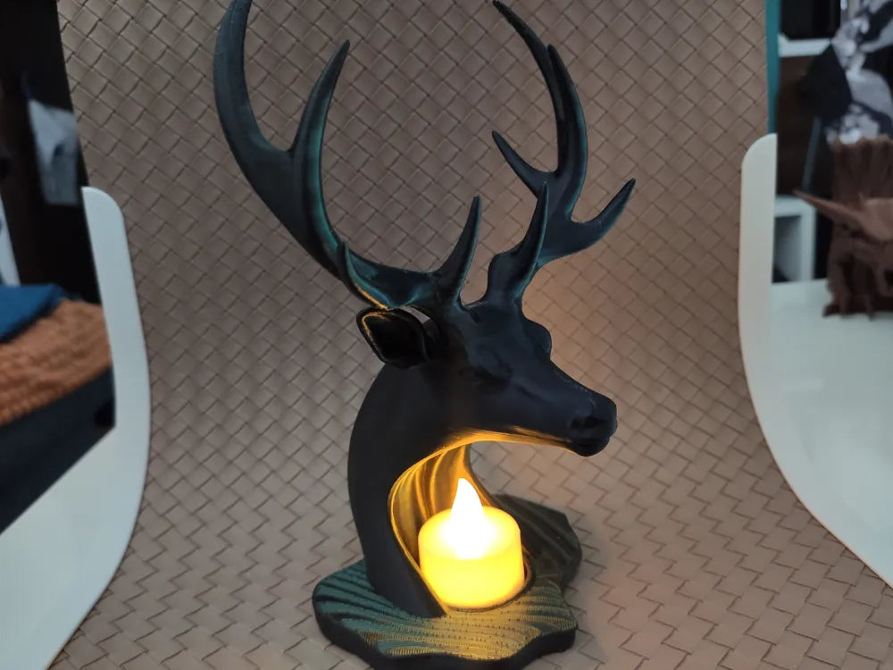 Deer Statue - LED Tea light Holder