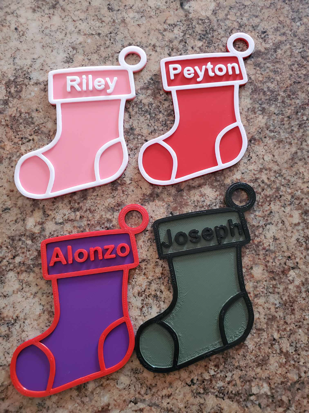 Custom Name Christmas Ornaments Baubles