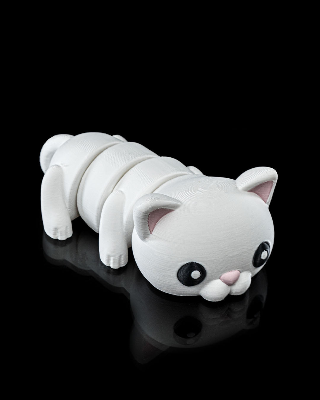 Cute Flexi Cat Keychain
