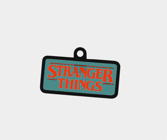 Stranger Things Logo Keychain
