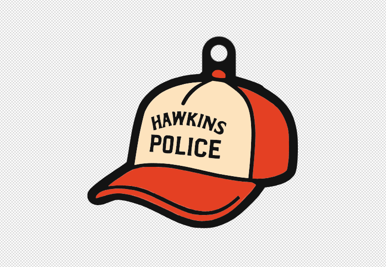 Stranger Things Cap Keychain