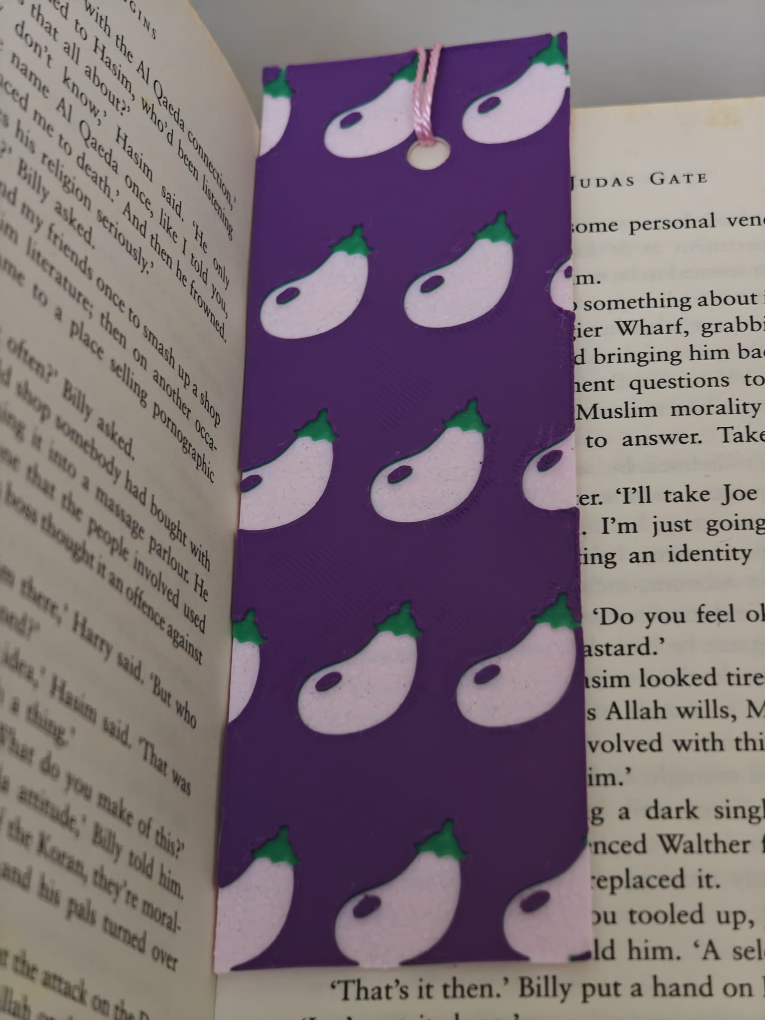 Aubergine Bookmark