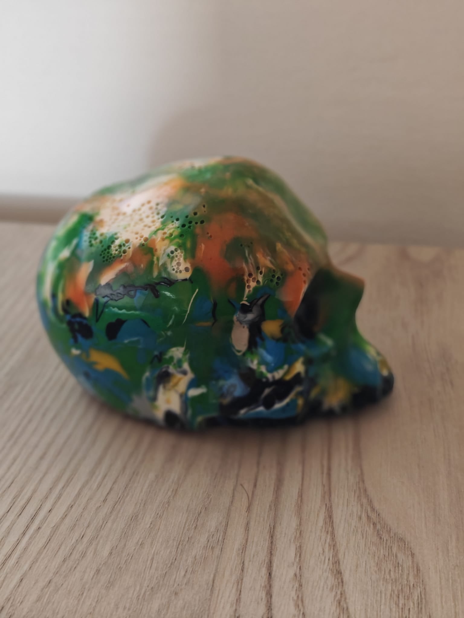 Moulded Skull Blue, Green, Orange