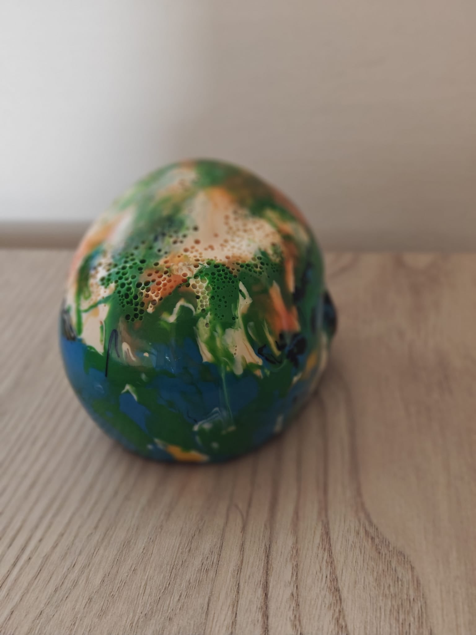 Moulded Skull Blue, Green, Orange