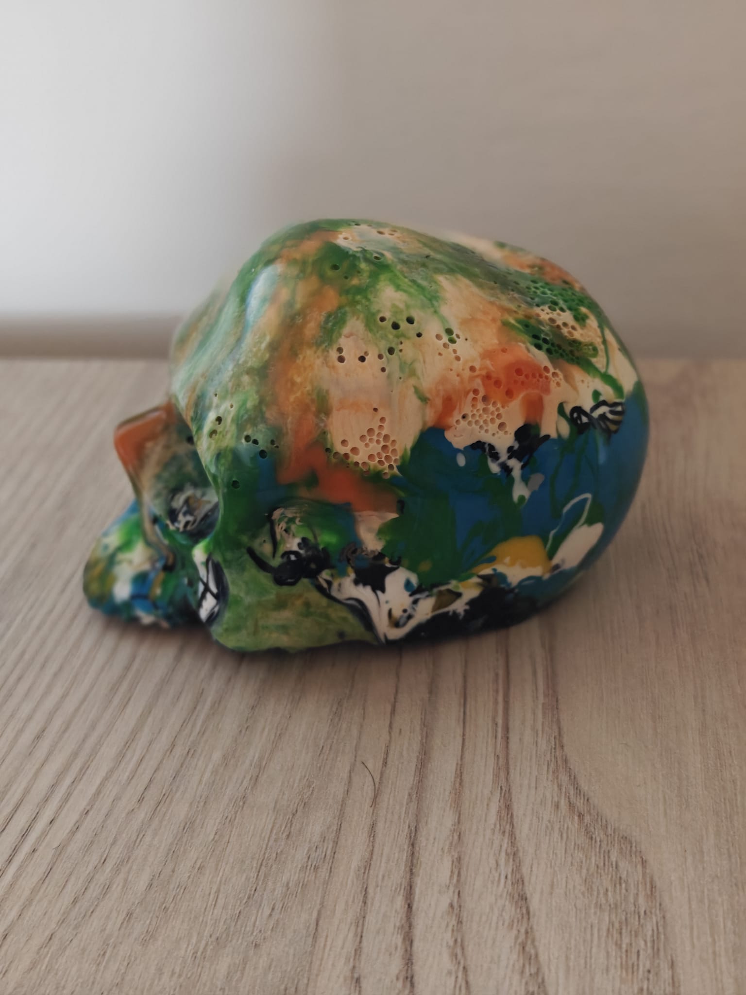 Moulded Skull Blue, Green, Orange