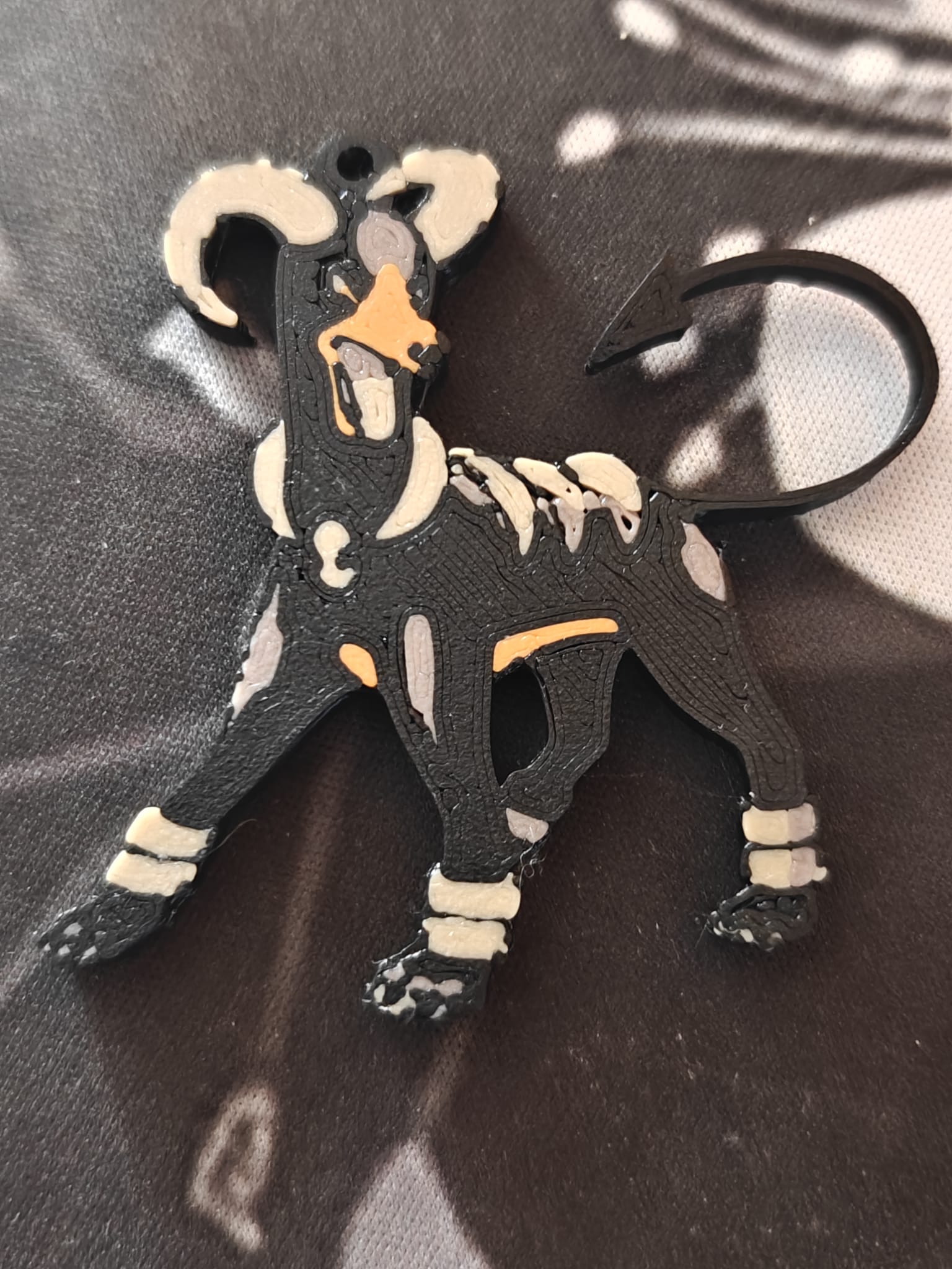 Houndoom keychain 2d