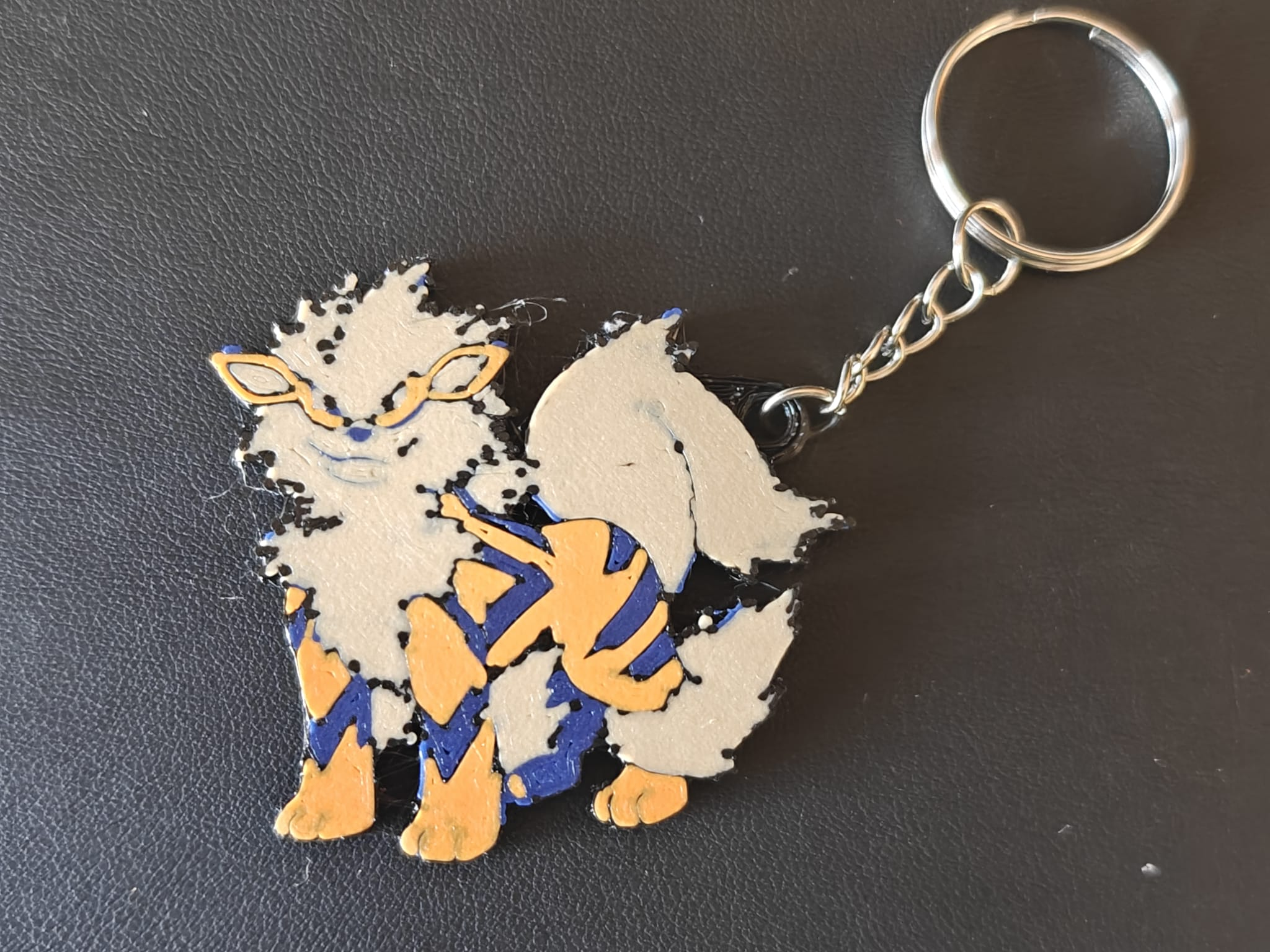Arcanine keychain 2d