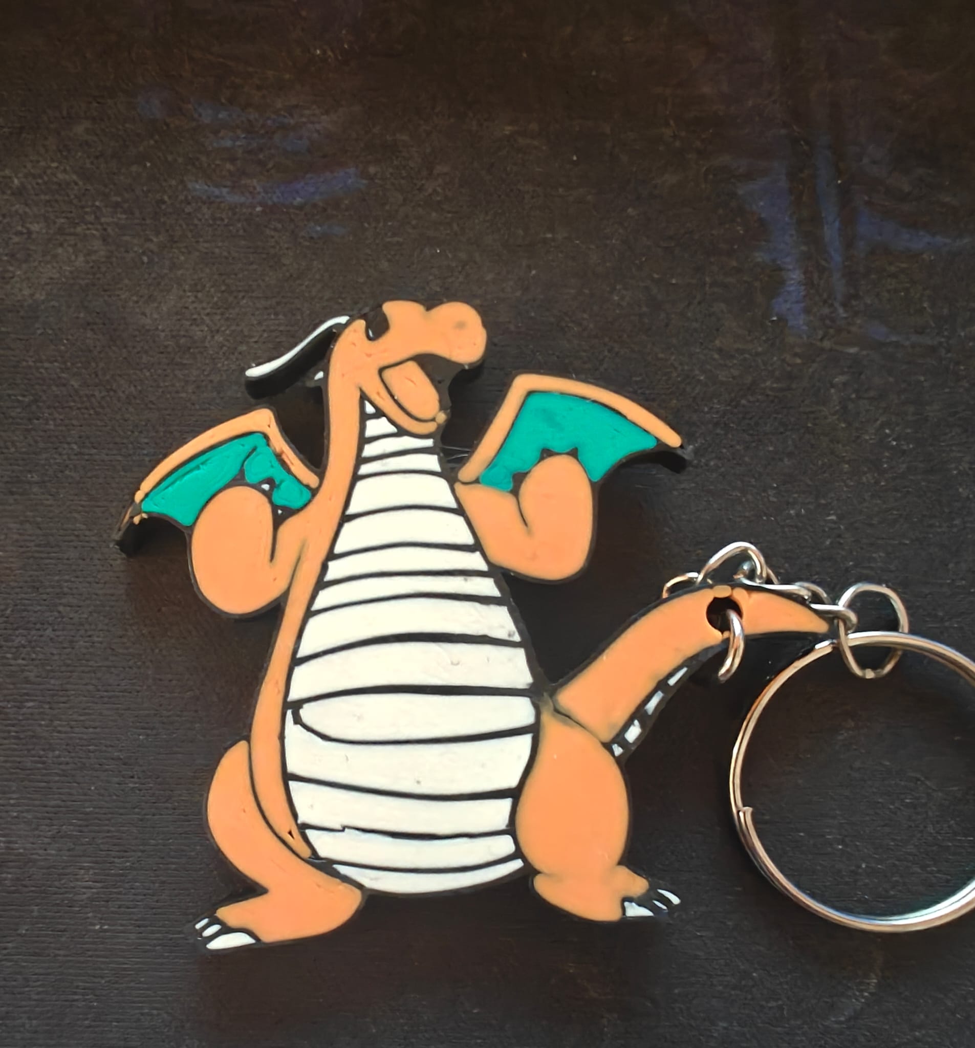Dragonite keychaind 2d