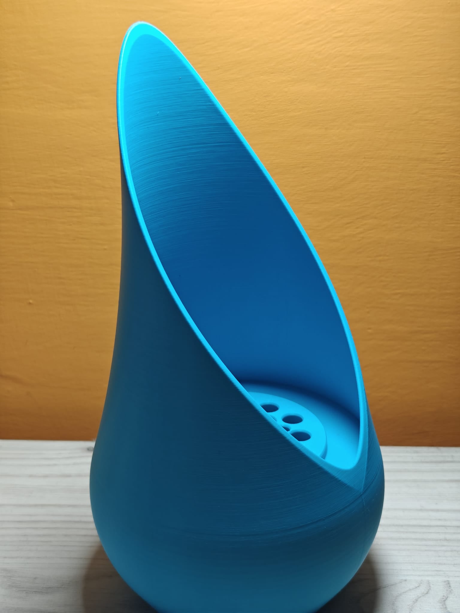 Modern Vase with Integrated Flower Frog