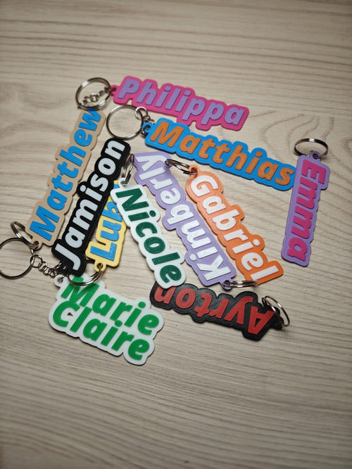 Custom Name Keychain - Poetic Vision