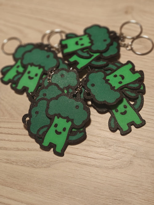 Braccoli Keychain 2d - Poetic Vision
