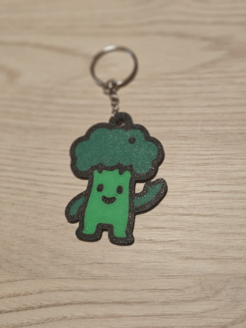 Braccoli Keychain 2d - Poetic Vision