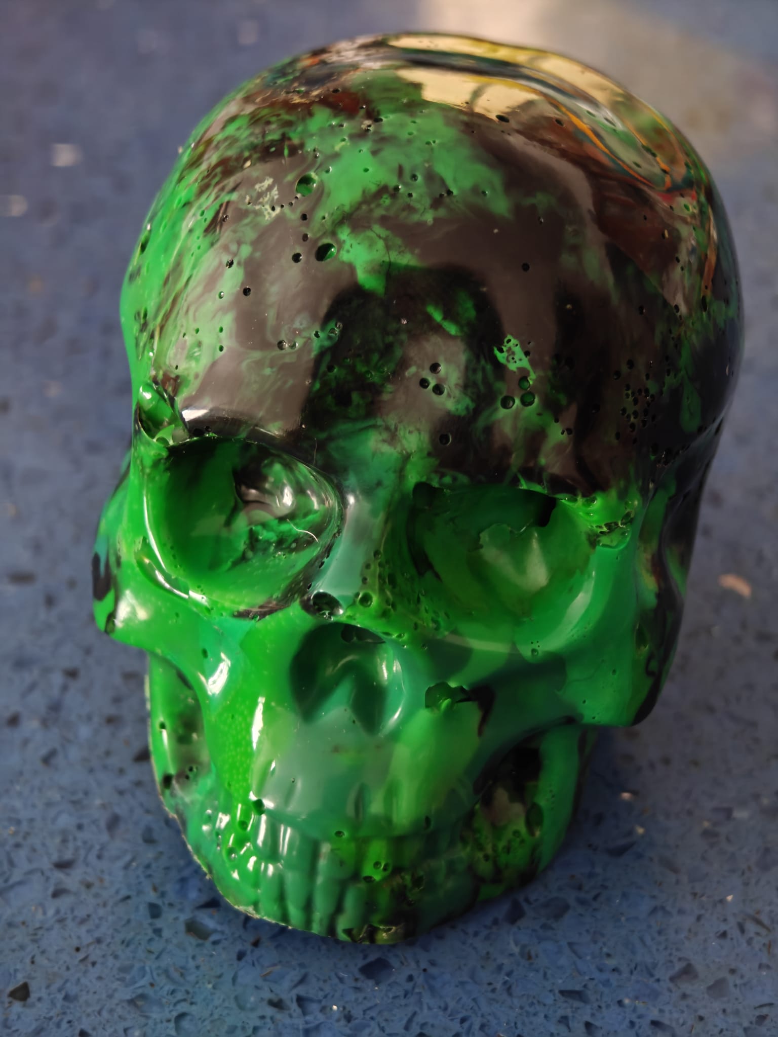 Moulded Skull - Black and Green